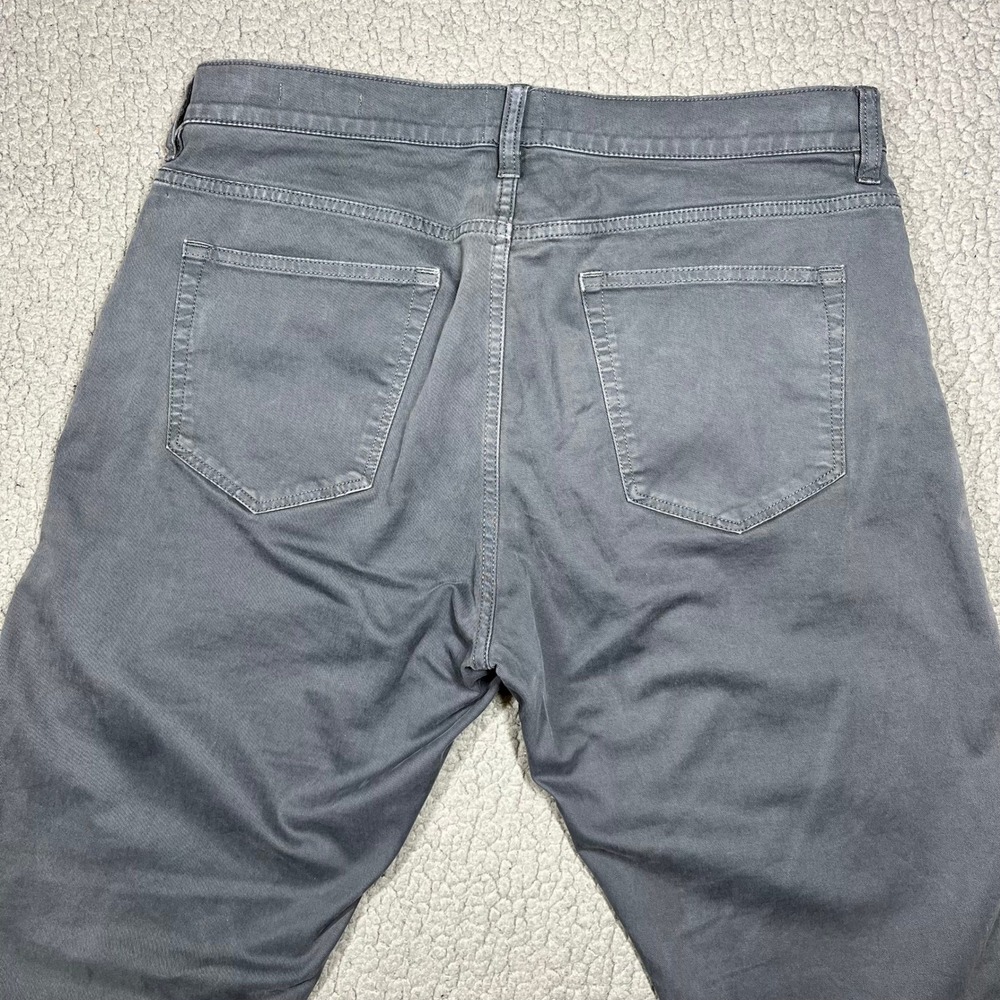 Flint and Tinder 365 Pants Mens Size 33 Grey Slim Fit Cotton Stretch Chinos 5400 - Picture 4 of 12